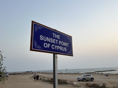 The sunset point of cyprus