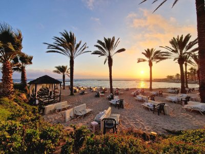 The sunset point of cyprus